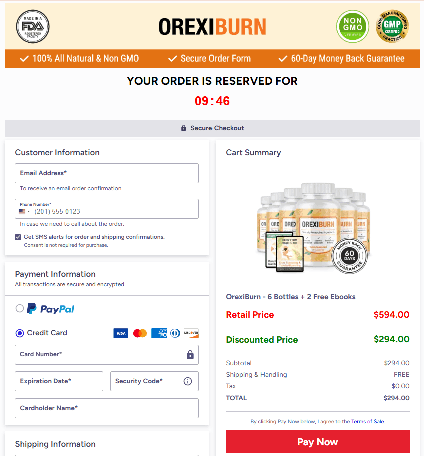 OrexiBurn order